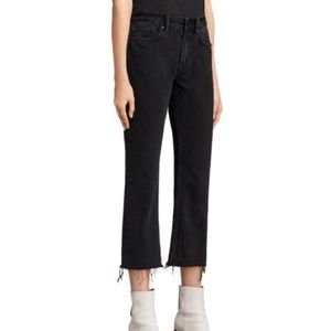 All Saints Serene Kick Flare Cropped Sz 27 NWT
